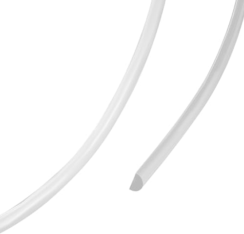 BENECREAT Media Caña 925 Hilo de Plata de Ley, Rollo de Alambre Artesanal de 0.3 m para Hacer Joyas con Envoltura de Alambre, Proyecto de Carrete, Pulsera Y Aretes, 2.2x1.1mm