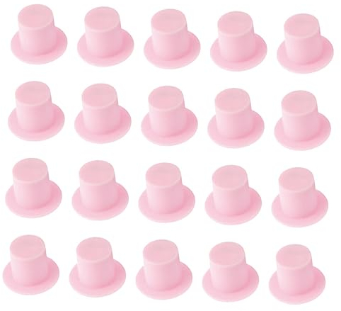 Abaodam 100St Kostümhaube Kappen Mini-Clips für Haare Minihüte zum Basteln Schwarze Puppen weihnachtsdeko Mini-Hut-Dekor Minihut zum Selbermachen Weihnachten Clown-Hut Zubehör schmücken