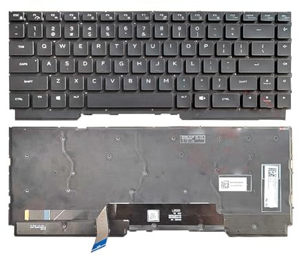 RTDPART Laptop Keyboard For Alienware M15 R5 R6 English US Black With RGB Backlit New