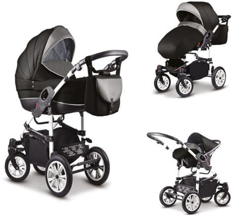 Kinderwagen-Set Craft 4 in 1 inkl. Sportsitz, Autositz und Zubehör - 16 Teile - in 18 Farben