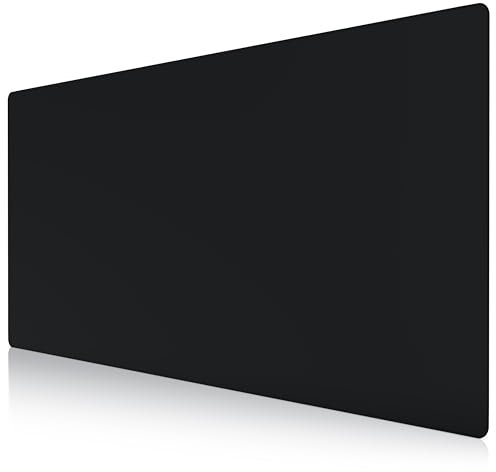 TITANWOLF Alfombrilla de ratón de Gran tamaño 2000 x 800mm, Mouse Pad Gaming XXXL, Precisión y Velocidad en Juegos, Antideslizante, Resistente al Agua, Superficie de Tejido, Motivo Negro