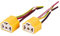 Qiaohome 2 Stück H4 9003 HB2 Buchse Keramik Kabelbaum Scheinwerfersteckdosen Stecker