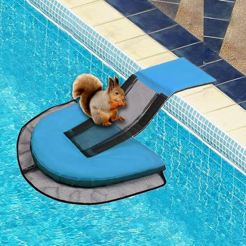 Youning Rettungsrampe Pool für Tiere Tierrampe Kleintier Swimming Fluchtrampe Aufblasbarer Pool Rampe Gerät Tierrettungs Critter Escape Ramp Schwimmende Rampe Rettungen Werkzeug & Zubehör (Blau)