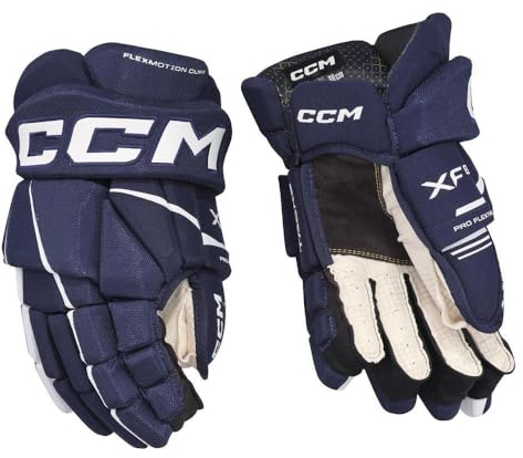 CCM Tacks XF80 Senior Eishockey Handschuhe (Navy/Weiß, 15 Zoll)