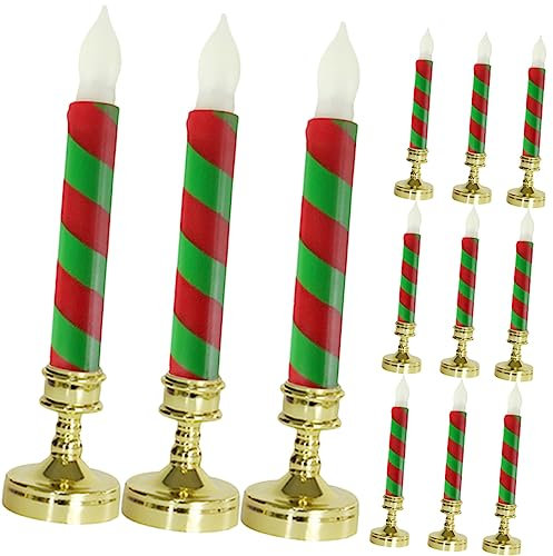 Veemoon 12stücke Flammenlose Elektrische Weihnachtskerzen Mit Fernbedienung Batteriebetriebene -stumpenkerzen Für Festliche Dekoration Und Stimmungsvolle Für Weihnachten Und