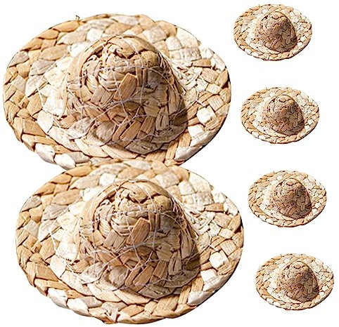 CRILSTYLEO Chapeau Décoration Cocktail Miniature Artisanat Tasse À Cocktail Chapeaux De Poupée Décorations Miniatures