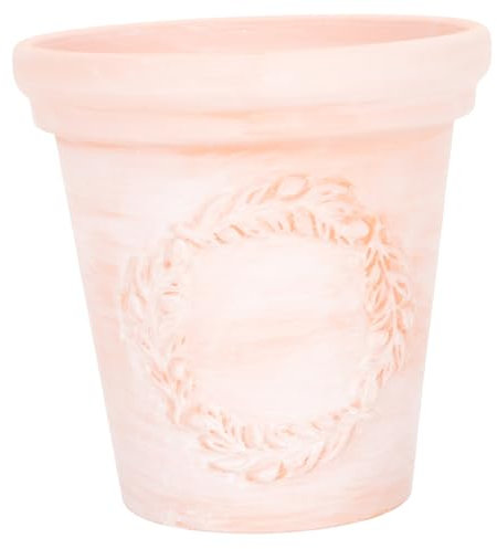 KITANDOVE Pot De Fleurs en Terre Cuite Pot De Fleurs Domestique Motif en Relief Collecteur De Déchets pour Jardin Et Cour