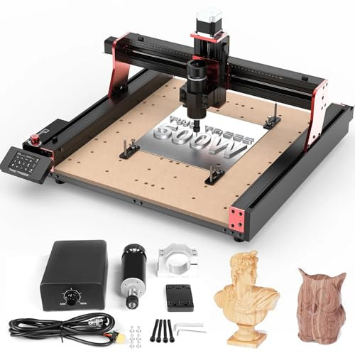 Twotrees CNC Router Machine TTC450 PRO, CNC Spindle Motor Kit 500W CNC GRBL control CNC máquina de grabado para madera acrílica MDF Nylon