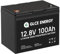 GLCE ENERGY LiFePO4 100Ah 12V Batterie, 100A BMS, 4000-15000 Zyklen Deep Cycle Lithium Akku, 1280Wh Lithiumbatterie für Wohnmobil,Solaranlage, Boot, Haushalt, Solarpanel Kit,Camping