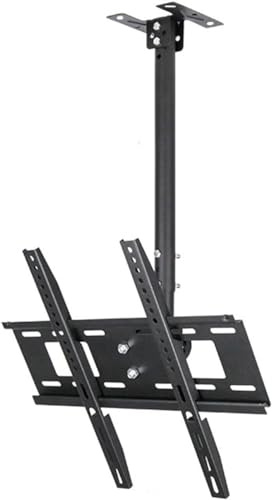 KCGCIHMS Teleskop-TV-Halterung, verstellbare Decken-TV-Halterung, 360 ° drehbare Halterung, Display-Rack, Boom Top, hängende Wand-Klapp-TV-Halterung