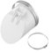 Filtre anti-odeur en PVC, clapet anti-retour pour tuyau de drainage avec anti-odeur pour systèmes de drainage extérieurs, couvercle de tuyau d'eau de pluie, clapet anti-retour avec pince (75 mm)