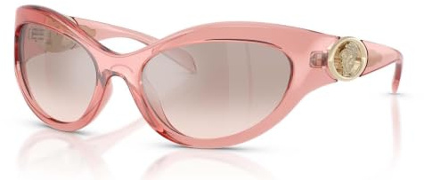 Sonnenbrille 4485 von Versace, 53228z - Rosa - Hellbraun Spiegel Silber Grad