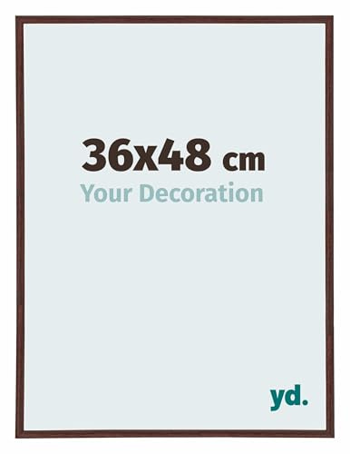 yd. Your Decoration - Puzzlerahmen 36x48 - Braun - Puzzlerahmen 500-1000 Teile - Kunststoff Bilderrahmen - Annecy