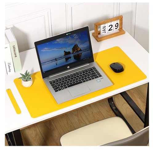 Large leather mouse pad, dirt-resistant, waterproof, smooth, comfortable for computer desks, students, and home use, eye-protecting(F,80 * 40cm)