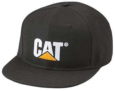 CAT Herren Sheridan Flat Bill Cap Baseballkappe, Schwarz, Einheitsgröße