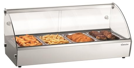 Bartscher Heiße Theke - Aufsatzvitrine R4 4 x 1/3 GN - 305058