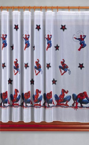 Luxuriöser Disney-Spiderman-Netzvorhang, mit Schlitzen oben, 75 x 140 cm