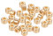 BENECREAT 30 STUCKE 18 Karat Gold uberzogene Perlen Metall Spacer Perlen fur DIY Schmuckherstellung und Andere Kunsthandwerk - 6x4mm, Saulenform