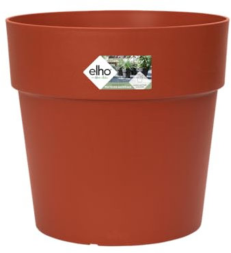 Elho Vibia Straight Rund 25 - Blumentopf - Brique - Draußen - Ø 25 x H 23 cm