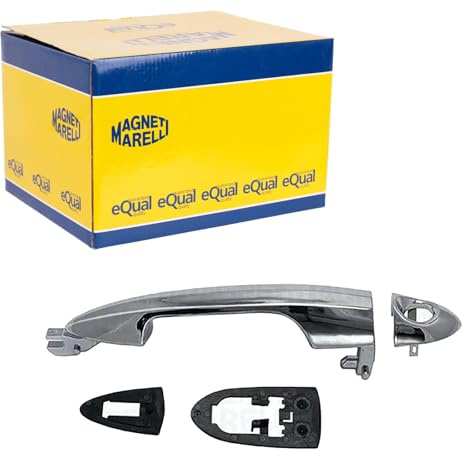 Door Handle Front Left Without Lock Chrome Plastic compatible with Alfa ROMEO LANCIA