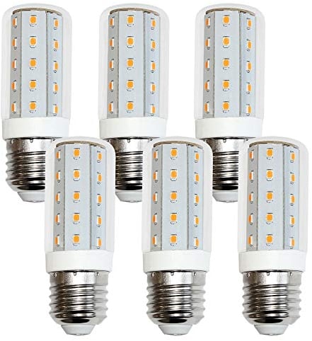 NCC-Licht 6 x LED Leuchtmittel T30 Röhre 4W E27 Corn kaltweiß 6500K Tageslicht
