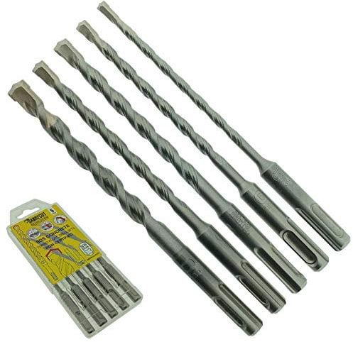 5 x SabreCut SDSAK5 5mm 6mm 7mm 8mm 10mm x 160mm PGM Approved SDS Plus Drill Bit Mix Kit for Stone Concrete Brick