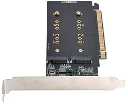 Cablecc 4X NVME M.2 AHCI zu PCIE Express 3.0 Gen3 X16 RAID-Karte VROC Raid0 Hyper Adapter