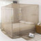 WUBAILI Quadratischer Hochstrahlschutz Bett Baldachin, EMF-Blockierung, Wifi Strahlenschutz, Anti-Moskito, Schlaflosigkeit Relief, 86.6 x 86.6 x 86.6 inches, Modern, Stoff, Bettvorhang