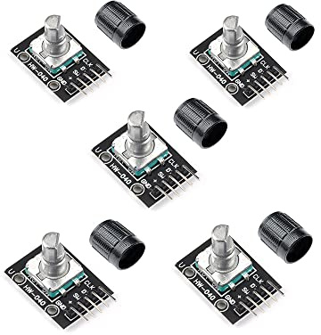 5 stücke 040 Rotary Encoder-Modul mit 15x16,5 mm Potentiometer Drehknopfkappe