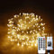 Gresonic 100/200/300/400er Led Lichterkette Strombetrieben mit Stecker Außen und Innen für Hochzeit Weihnachten Party Warmweiß (Warmweiss 8modi Dimmbar, 100LED)
