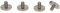 Precisiongeek - Rändelschrauben M6 x 10mm 1 Satz (4 Stück) (Edelstahl)