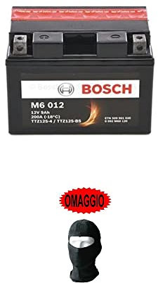 KOMPATIBEL MIT Honda SH ABS (NF02) 300 2007 A 2010 Bosch AKKU BEREITS EINSATZBEREIT TTZ12S-BS 12VOLT 9AH AMP BATTERIEN Motorrad Roller Charge M6012 150X87X110MM