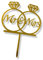 Acrylic Cake Topper Mr & Mrs Engagement Wedding Anniversary Gold Couple Ring