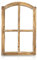 Blümelhuber Finestra Decorativa Vintage in Stile Country - Mezzo Arco in Legno Senza Dischi - Decorazione da Parete
