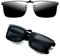 CREYESTAL Polarisiert Sonnenbrillen Aufsatz Brille, Sonnenbrille Clip, Anhebbar und Ultraleicht, Herren, Damen 100% UV400