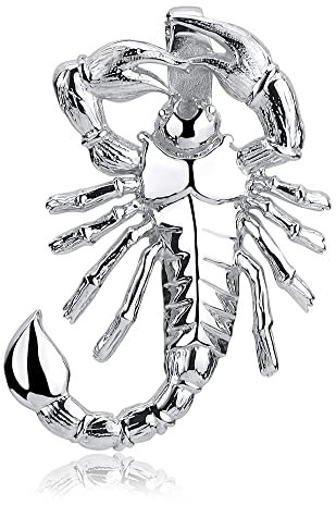 Materia Skorpion Anhänger Silber 925 - Sternzeichen Halskette 50cm KA-370-K27-50cm