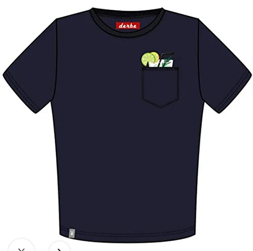 derbe Taschencocktail Herren T-Shirt Navy Dunkelblau Nachhaltig 010 M