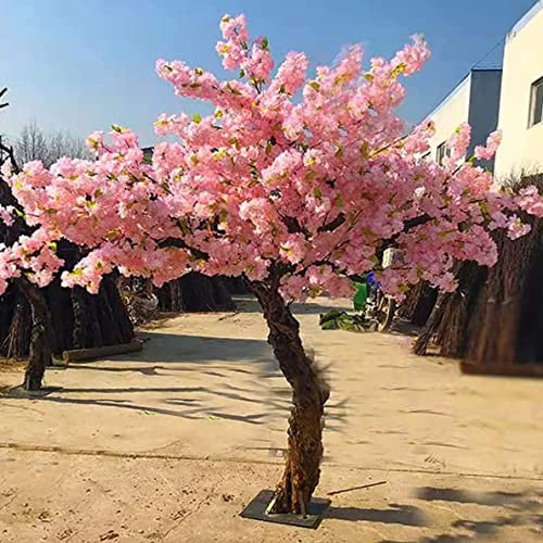 FENGSSLL Árbol de Cerezo Artificial de Flores de Melocotón Simulación de Plantas Grandes Árbol de Deseos de Simulación Rosa Plantas Artificiales para Interiores y Exteriores,1.5x1m/4.9x3.2ft