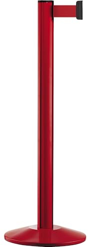 kaiserkraft | Paletto con nastro Beltrac EXTEND | alluminio | paletto rosso | nastro rosso