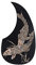 Toyvian Gitarren Schlagbrett Gitarren Deko Benutzerdefinierte Schlagbretter Gitarre Pickguard Platte Nagelaufkleber Aufkleber Schlagbrett Mit Weißem Fischmuster für Akustikgitarre