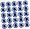 Evil Eye Charm DIY Supplies 100pcs Blue Flatback Resin Eye Patches Scrapbooking Decorations
