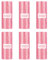 AXNSATRE Mini Trash Bags 6 Rolls - Size 8.9×11.8inch, Pink Small Garbage Bags for Car Bin, Small Trash Can