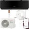Split Klimaanlage 18000 BTU (bis 60m²) HANTECH H-PRO Heiz-&Kühlfunktion, Luftfilter, WIFI, Montagematerial schwarz