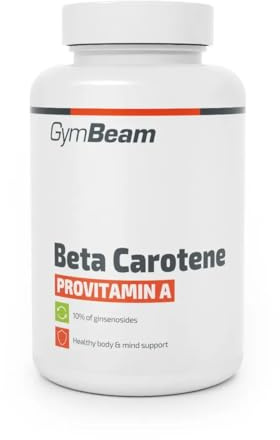 GymBeam Beta Carotene Estratto di Carota - Beta Carotene Capsule in Compresse Pratiche - Provitamina A Naturale da Carotenoidi - Ideale per Dieta Equilibrata e Stile di Vita Sano, 60 cps