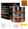 BSCPAM Kit Reparation Cuir Brun Clair,Balsam pour Recoloriage Cuir,Peinture Cuir Liquide,Vinyle Teinture Cuir Réparation pour Canapés,Sièges Voiture,Chaussures,Selle,Blouson en Cuir Griffures/Taches