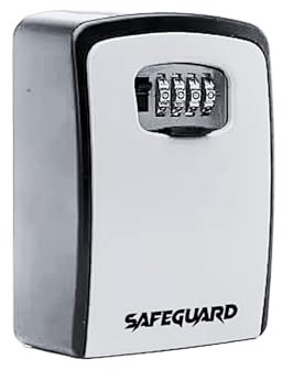 Key Safe Extra Large - Safeguard, Police-Approved 4-Digit Combination Heavy-Duty Alloy Body Waterproof,Wall-Mounted for Home, Business, Garage, Airbnb, Key Safe for Indoor & Outdoor105 x 145 x 55