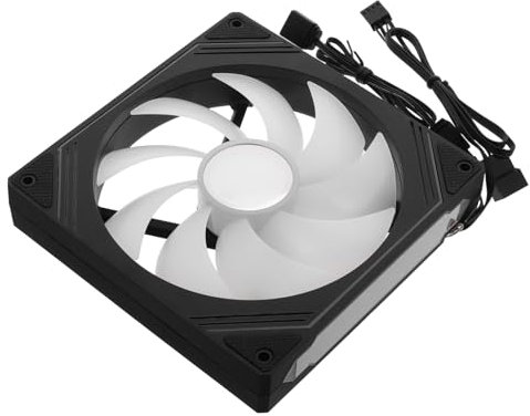CAXUSD Ventilateur De Pc Avec Miroir Infini Éclairage Vibrant Argb Refroidisseur Pour Boîtier Ordinateur