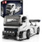 Mould King 10036 Technik Truck Modell, Kreativität Technologie für Anhänger LKW großes Set (1604+ Teile) MOC Klemmbausteine Bausatz Spielzeug für 8+ Jahre alte Jungen
