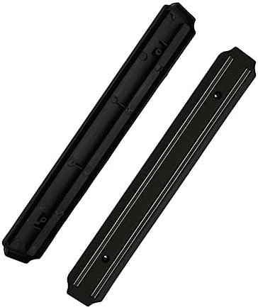 HOLIDYOYO Starker Magnetischer Edelstahl Messerhalter 55cm Schwarz für Küchenutensilien mit Einfacher Wandmontage und Robustem Design