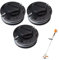 Moupaa Lot de 3 bobines de tête de débroussailleuse C3-2 de rechange pour Stihl FSA 57 FSA 56 FSA 50 FSE 52 FSE52, pièces de débroussailleuse Weed Eater 4009 710 4305
